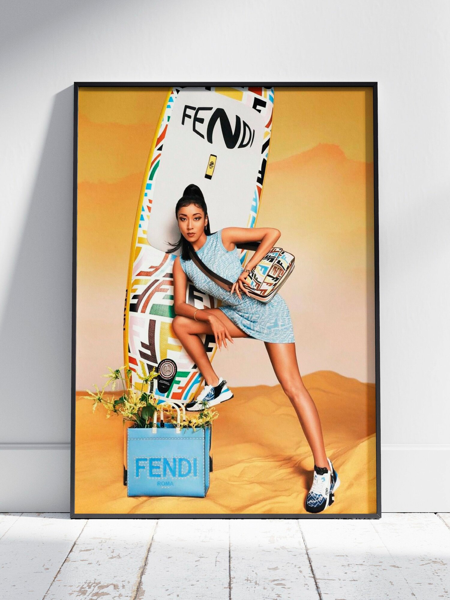 Плакат на стену для интерьера Фенди (Fendi 1) - Постер по модели, бренду и моде формата A4 (21x30 см)