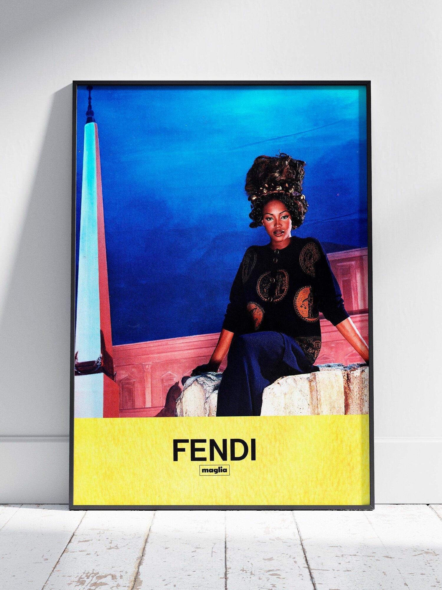 Плакат на стену для интерьера Фенди (Fendi 6) - Постер по модели, бренду и моде формата A4 (21x30 см)