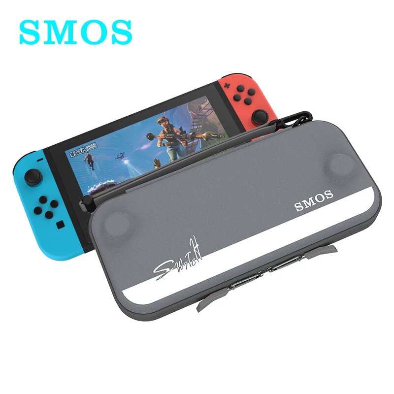 Сумка-чехол из ЭВА для Switch OLED Серый цвет Защитный чехол для хранения консоли Nintendo