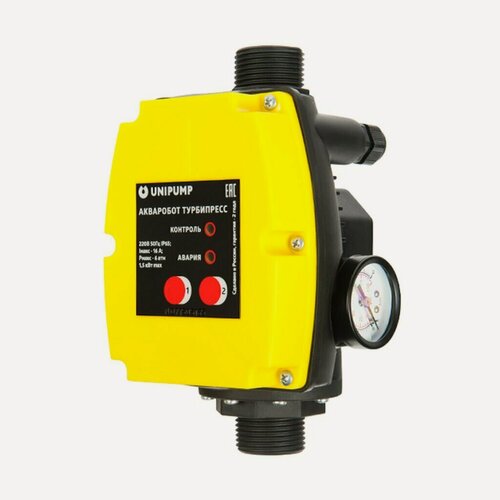 Изображение товара Блок автоматики для насоса Unipump Турбипресс 2,2, 1 дюйм, 6 бар, 20 А, до 3 кВт, для погружных и поверхностных насосов