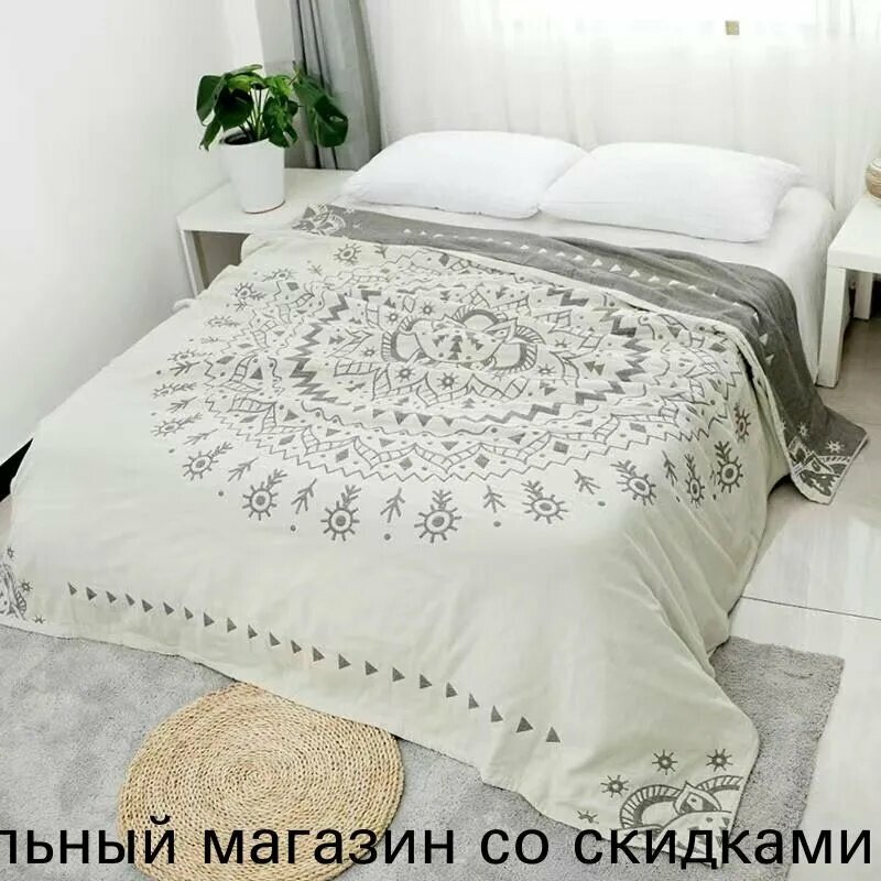 Комплект постельного белья, Муслин, Двуспальный с простыней Евро