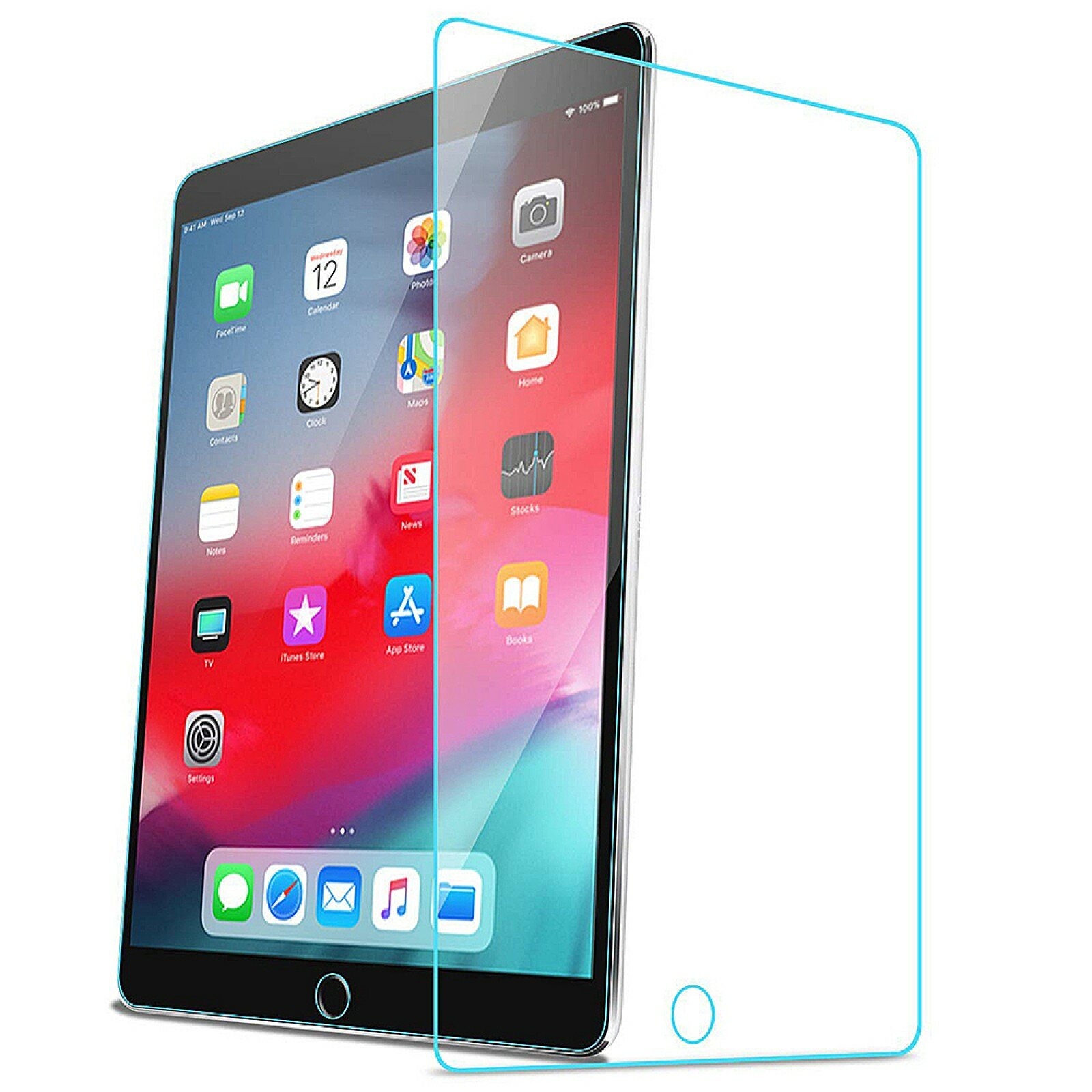 Защитное противоударное стекло MyPads для Apple iPad 9.7 2017 и 2018 с олеофобным покрытием