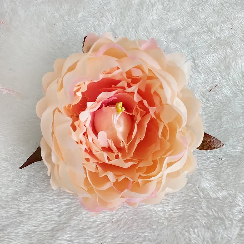 Искусственный пион Champagne pink, шелк MEIHON
