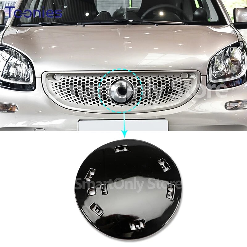 Решетка передняя для Mercedes Smart 453 Fortwo/ForFour, Silver l0-g0