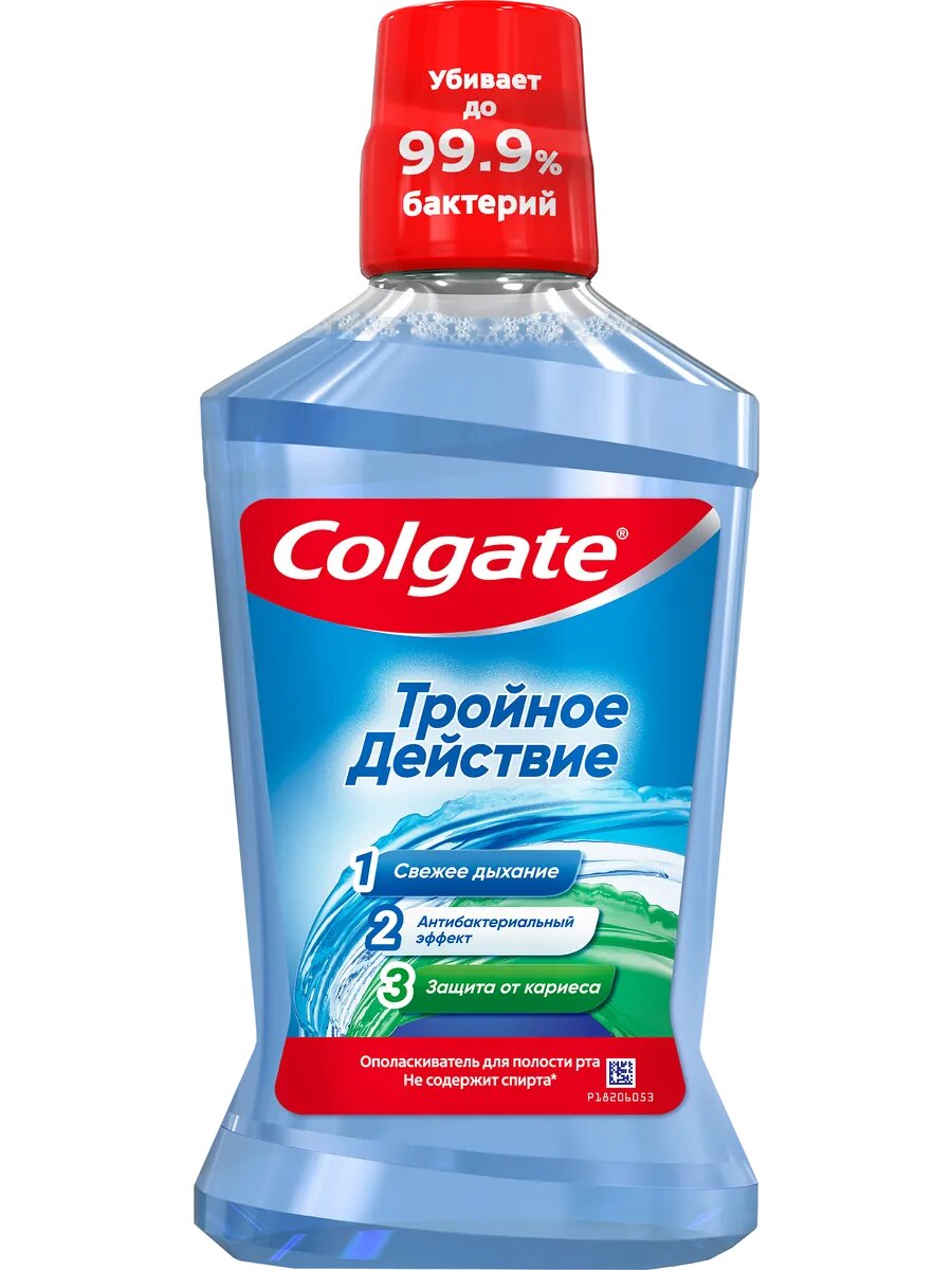 Ополаскиватель для полости рта COLGATE Тройное Действие, 500