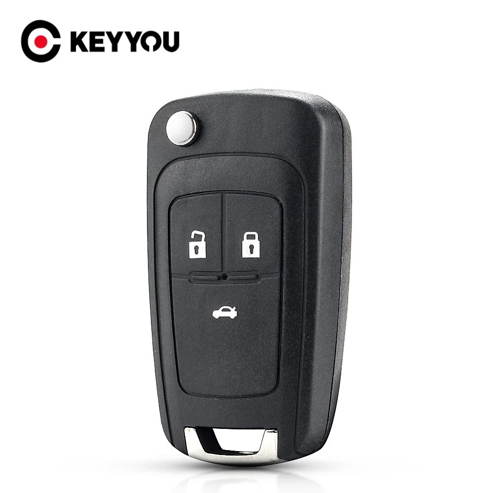 Чехол для ключа KEYYOU с 3 кнопками, лезвие HU100, для Chevrolet Lova, Aveo, Cruze, Sonic, Camaro, аксессуары