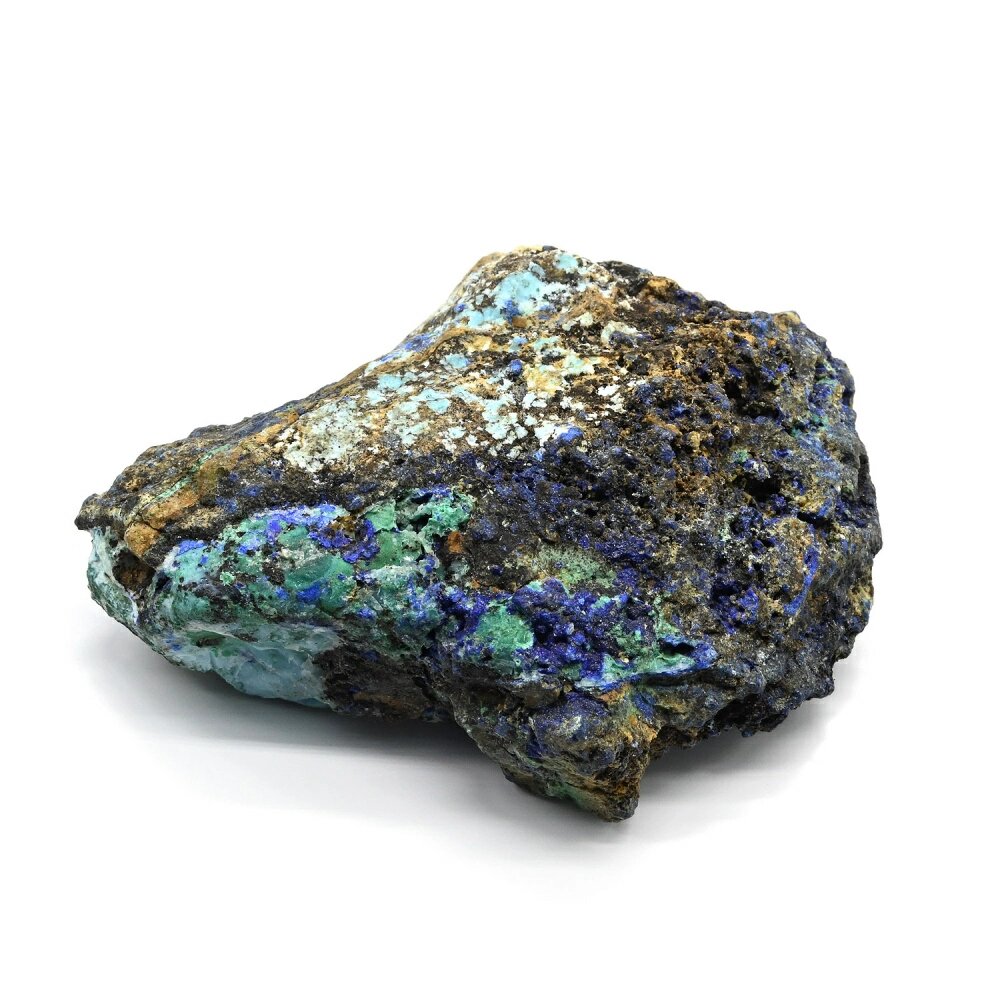 Коллекционный камень азурмалахит 81*64*25мм, 123г