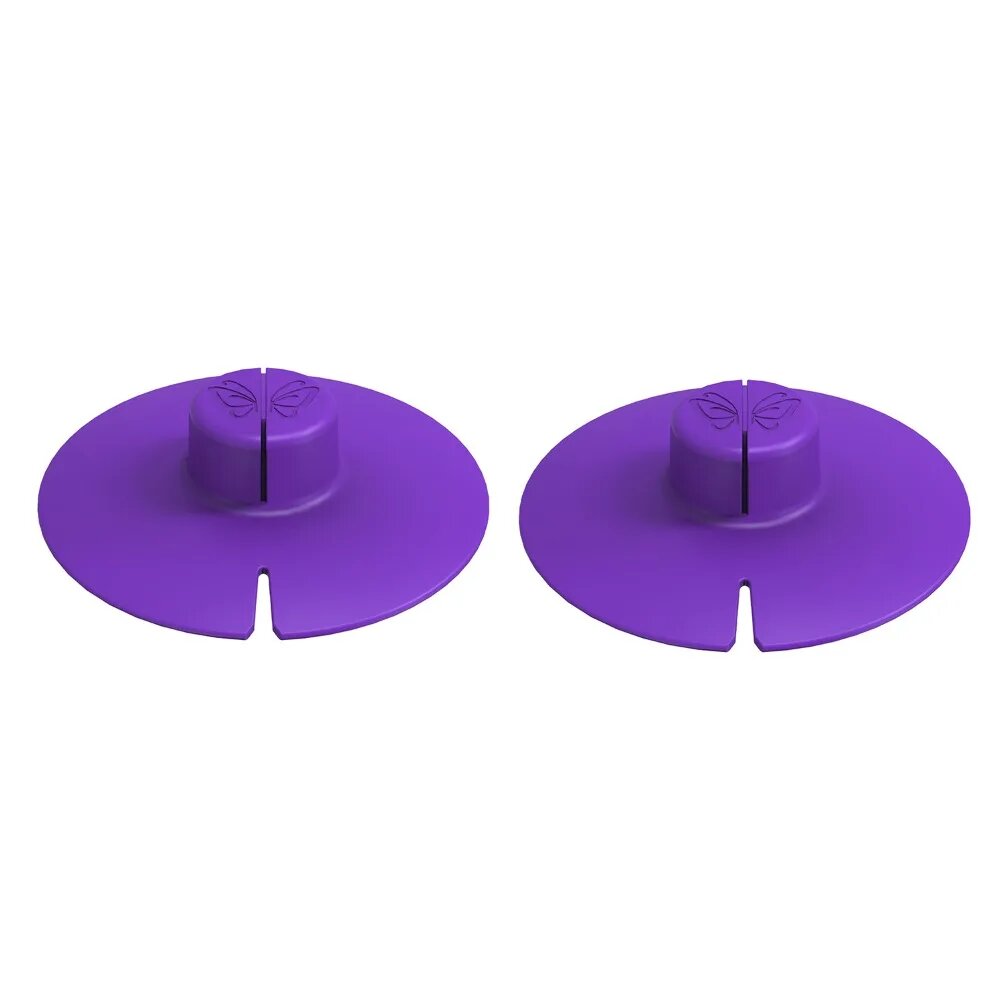 2 шт. силиконовые держатели для чайных пакетиков 2-в-1 Фиолетовый, Dark Purple