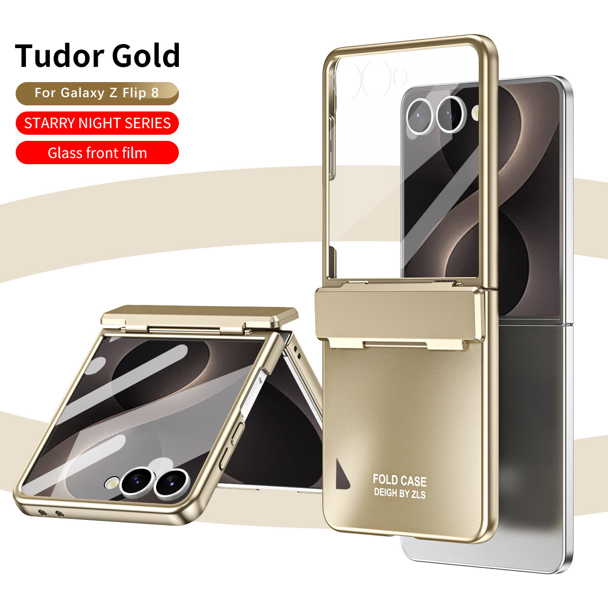 Чехол для Samsung Galaxy Z Flip8 / Samsung Z Flip8 / Самсунг Галакси Зед Флип8, soft touch, чехол-кардиомонитор, искусственная кожа, поликарбонат (PC), защита камеры, ударопрочный, усиленные углы, Samsung