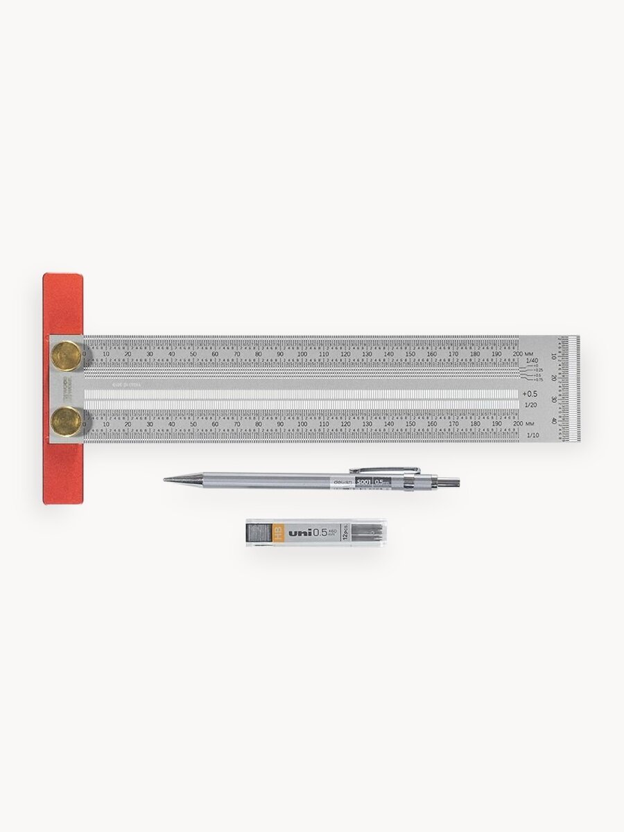 Линейка разметочная T-образная 200 мм WOODWORK