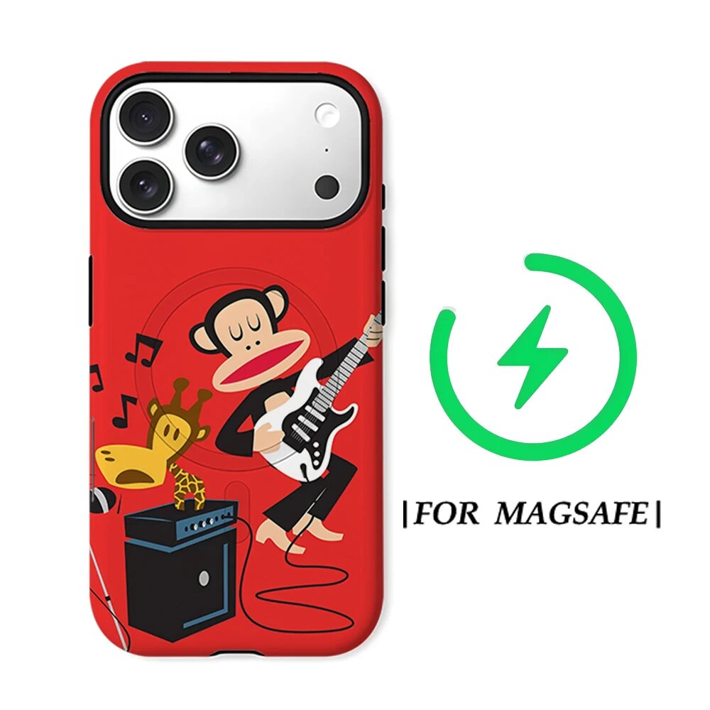 Крутой магнитный чехол P-Paul FrankS для iPhone 17 16 15 14 13 Pro Max Plus, 6669118, IPHONE15PRO