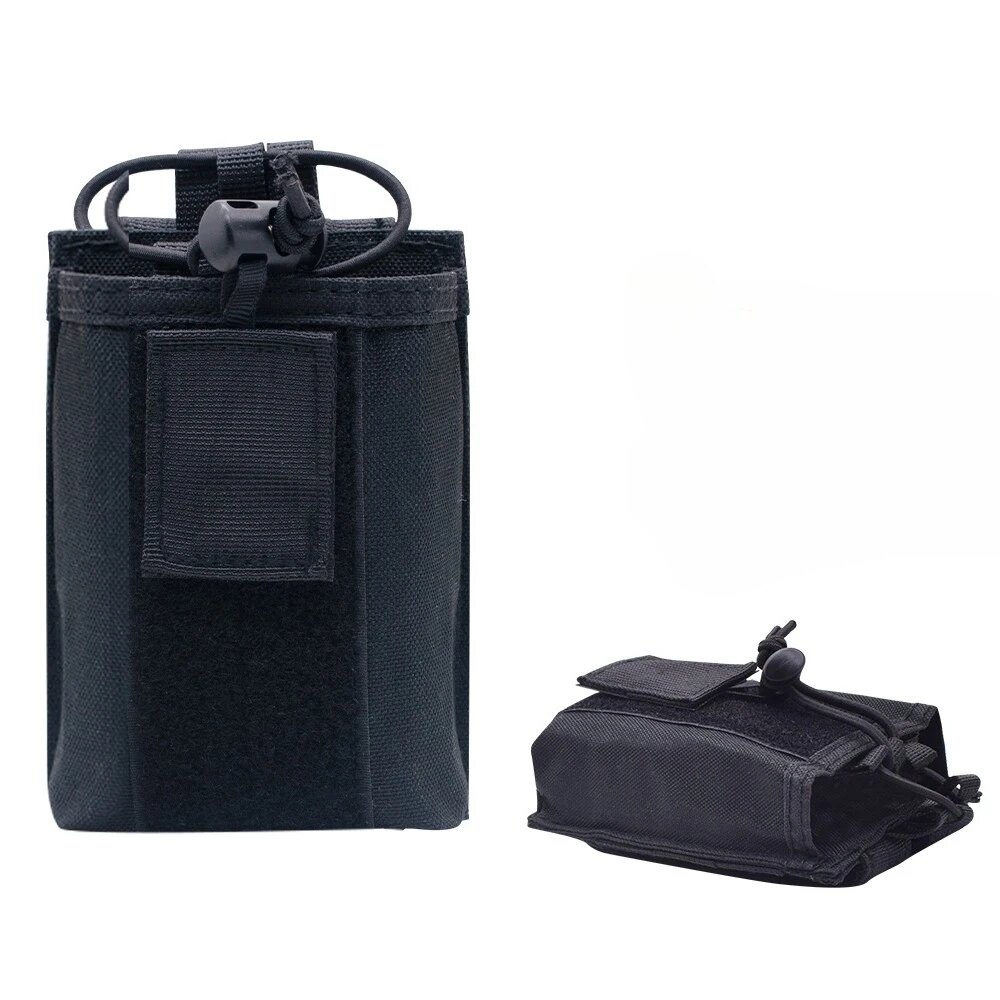 Тактический подсумок MOLLE для раций Oxford Черный, black color