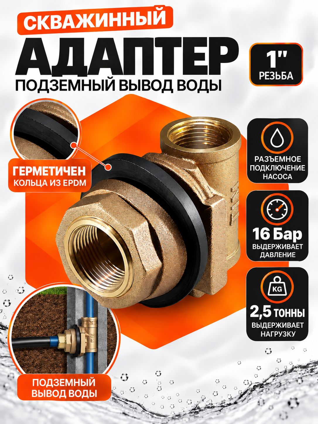 Скважинный адаптер 1" TIM