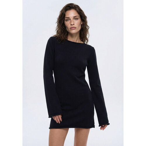 фото Платье kivi clothing, размер 44-46, черный