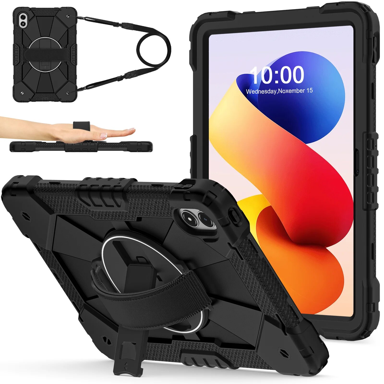Противоударный чехол-подставка для Xiaomi Poco Pad M1 Redmi Pad 2 Pro 2025 12.1"
