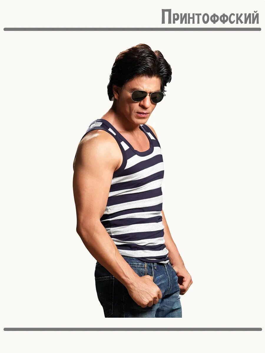 Термонаклейка для одежды и аксессуаров DTF-печать shahrukh khan шахрукх кхан