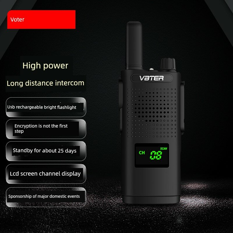 Высокомощная рация WBT-408 флагманская версия для строительства, отелей, коммерческого и наружного использования -