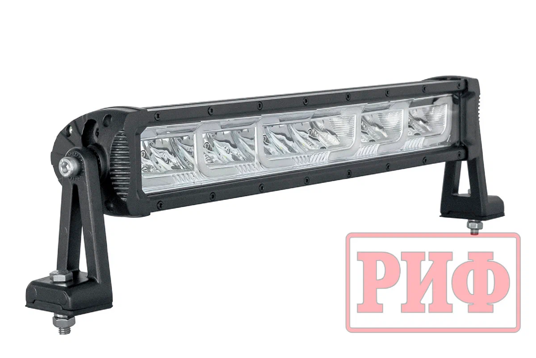 Светодиодная фара водительского света РИФ с ДХО 434 мм 96W, 8640 Лм