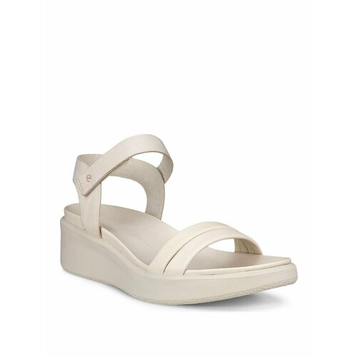 фото Босоножки ecco flowt wedge lx, размер 37, бежевый