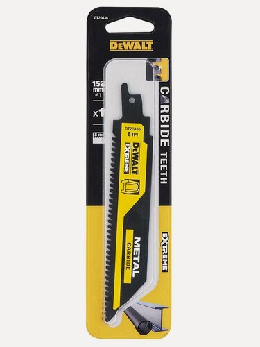 Изображение товара Полотно для сабельной пилы DEWALT DT20436, по металлу, 1 шт. (DT20436-QZ)