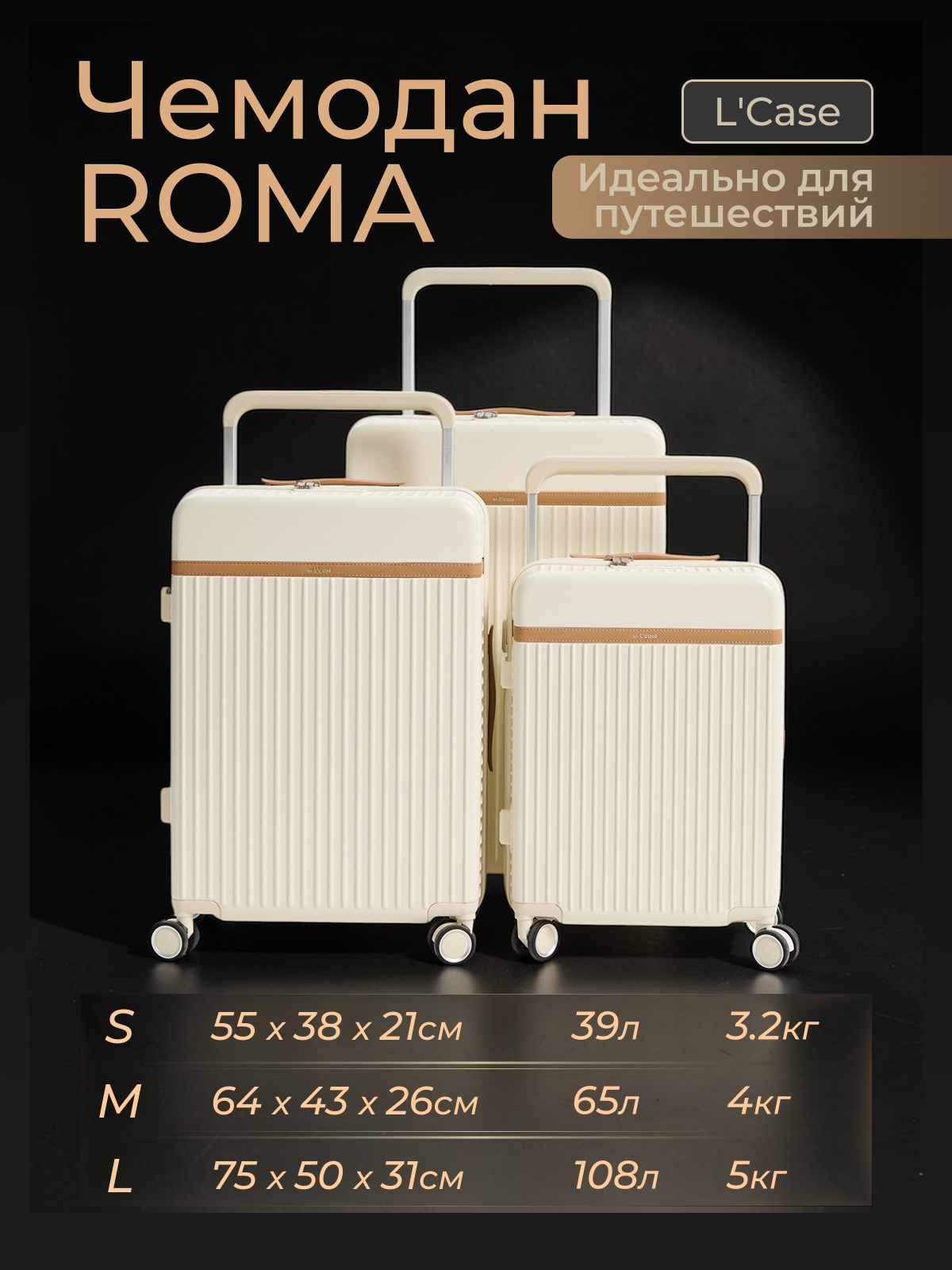 Комплект чемоданов 