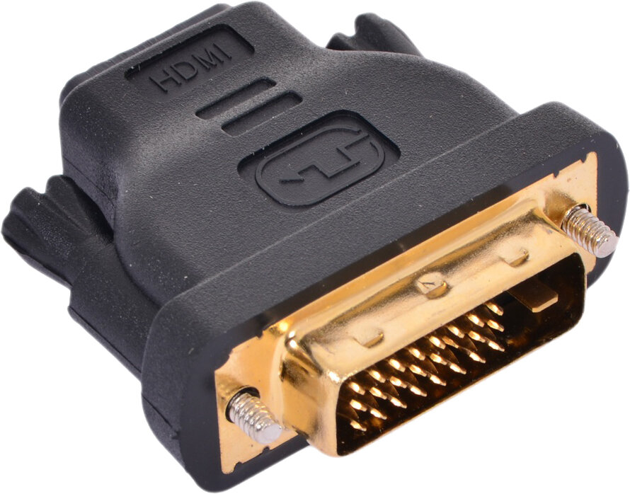 Переходник VCOM HDMI (Female) - DVI-D (Male), 1080p 60Hz чёрный (VAD7818)