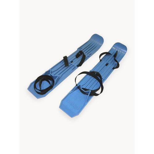 Мини лыжи пластиковые в сетке Престиж голубой (синий) (54см х 10см).