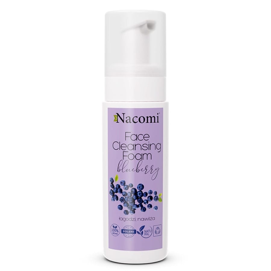 Средство для снятия макияжа Nacomi Face Cleansing Foam Blueberry, 150 мл