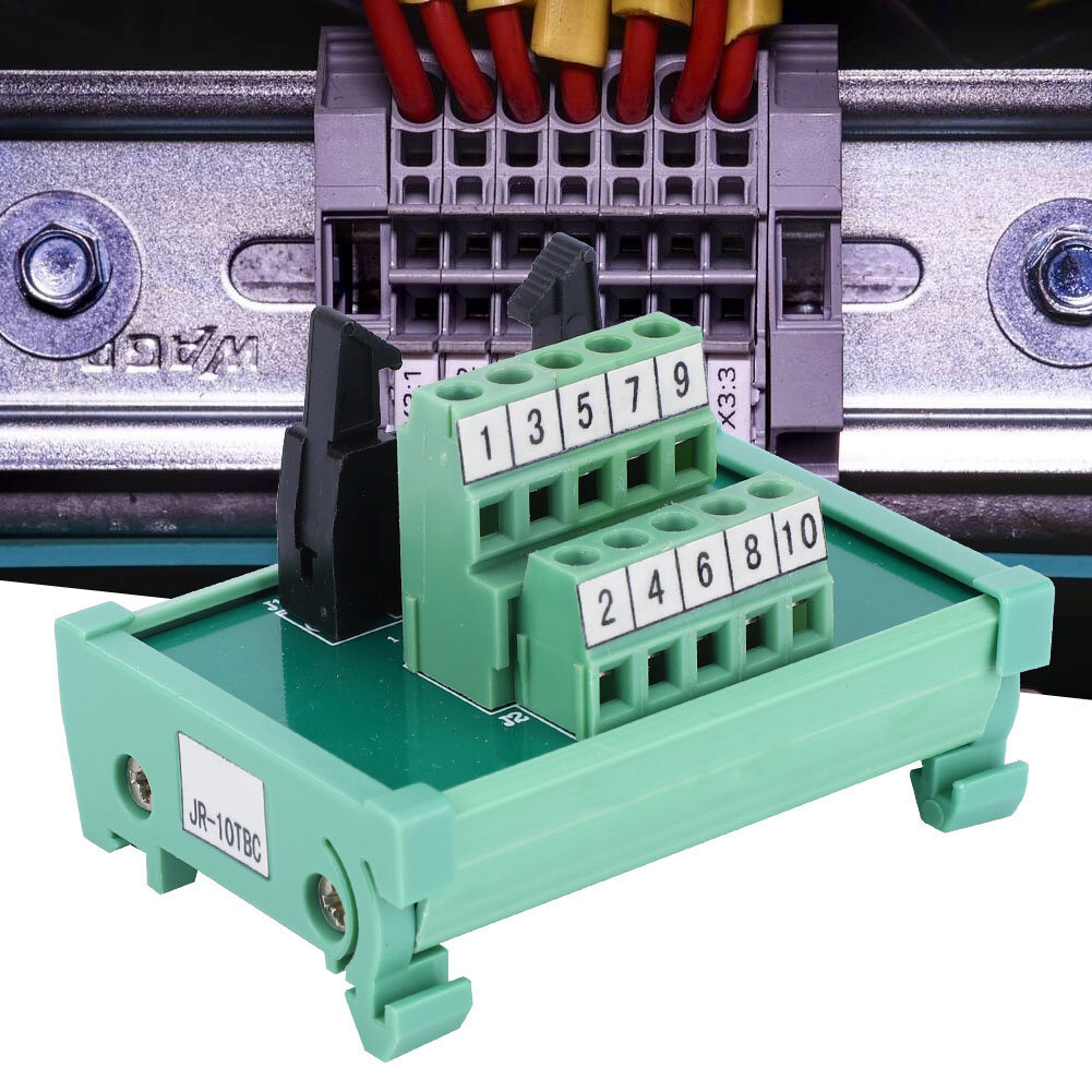 Плита для соединения PLC, стандартный модуль адаптера с DIN-рейкой, 85-265V, удобное подключение, для механического управления