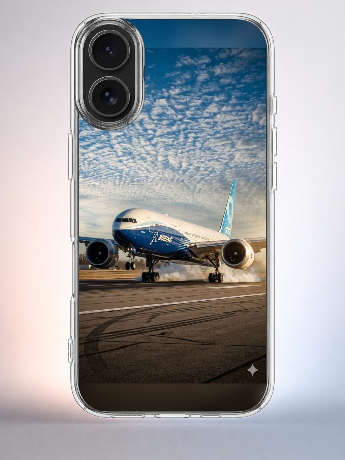 Чехол iPhone 16 Boeing самолет Y2K Indie Sleaze