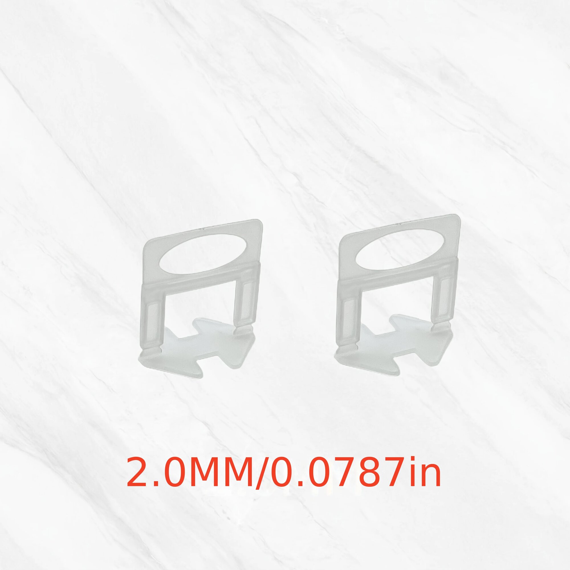Клипсы для выравнивания плитки 2.0 мм, цвет: 100Pcs