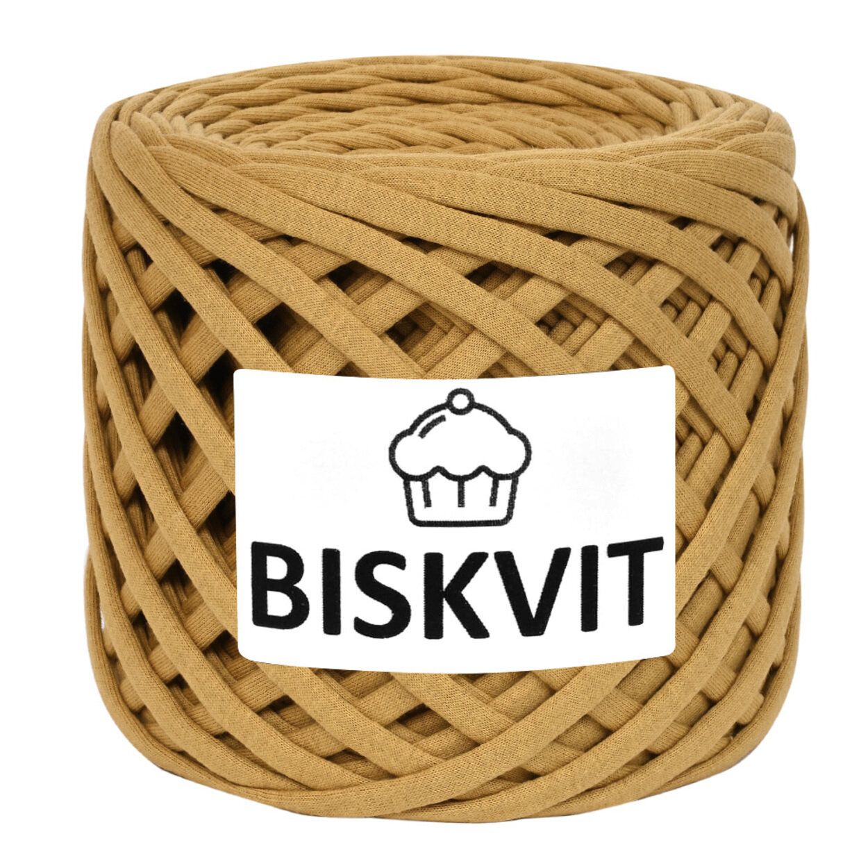 Пряжа Бисквит, Biskvit трикотажная, 330г, 100м, 100%хлопок, Мёд/Мед (636) 1 шт