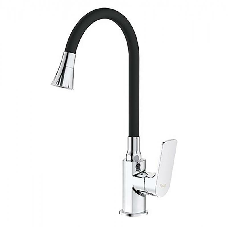 Смеситель для кухни с гибким изливом и режимом душ FRAP F4486, хром