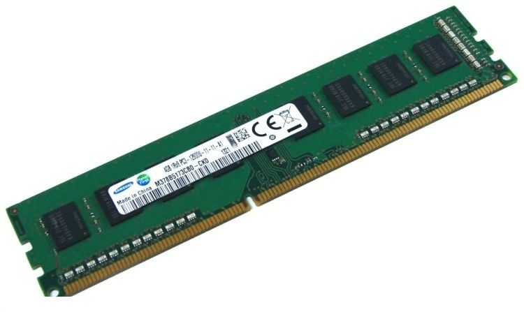 Оперативная память Samsung DDR3 4 ГБ 1600 MHz 1Rx8 DIMM PC3-12800U CL11 DDR3, 1600 МГц, 1 x 4 ГБ (m378b5173cb0-ck0)