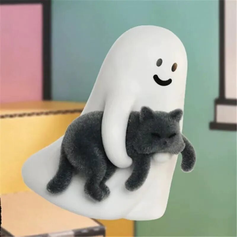 52TOYS Фигурка Маленький призрак, покажу тебе моего кота, ABS пластик