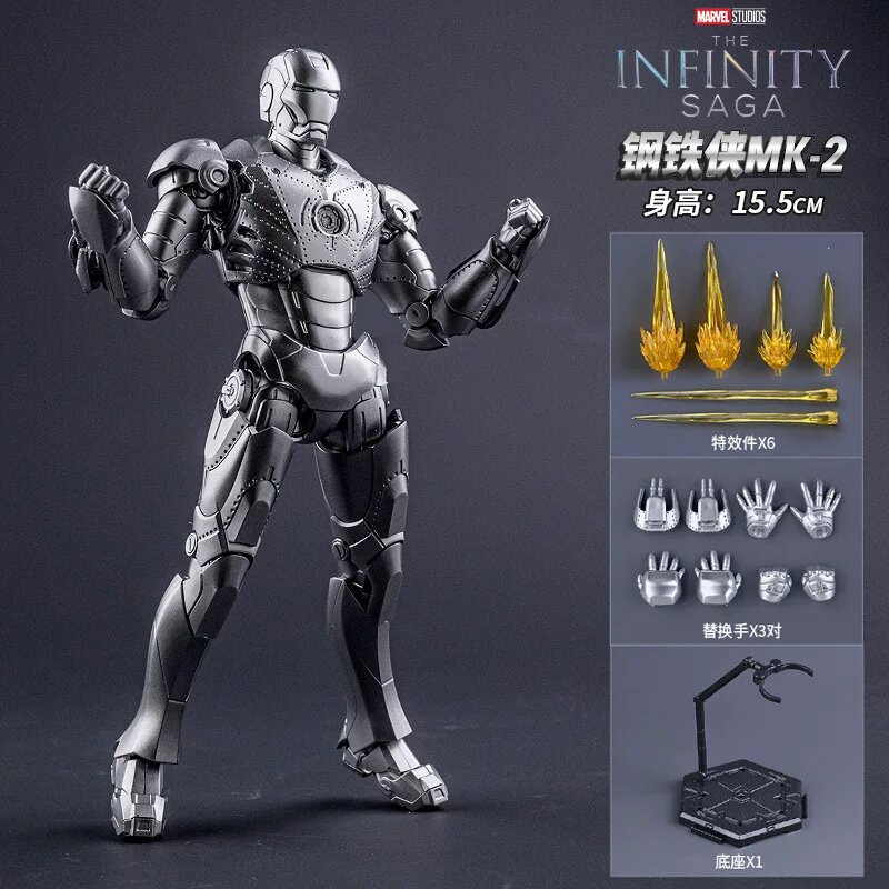 Фигурка Железного человека Mark 3 из пластика, коллекционная игрушка в коробке