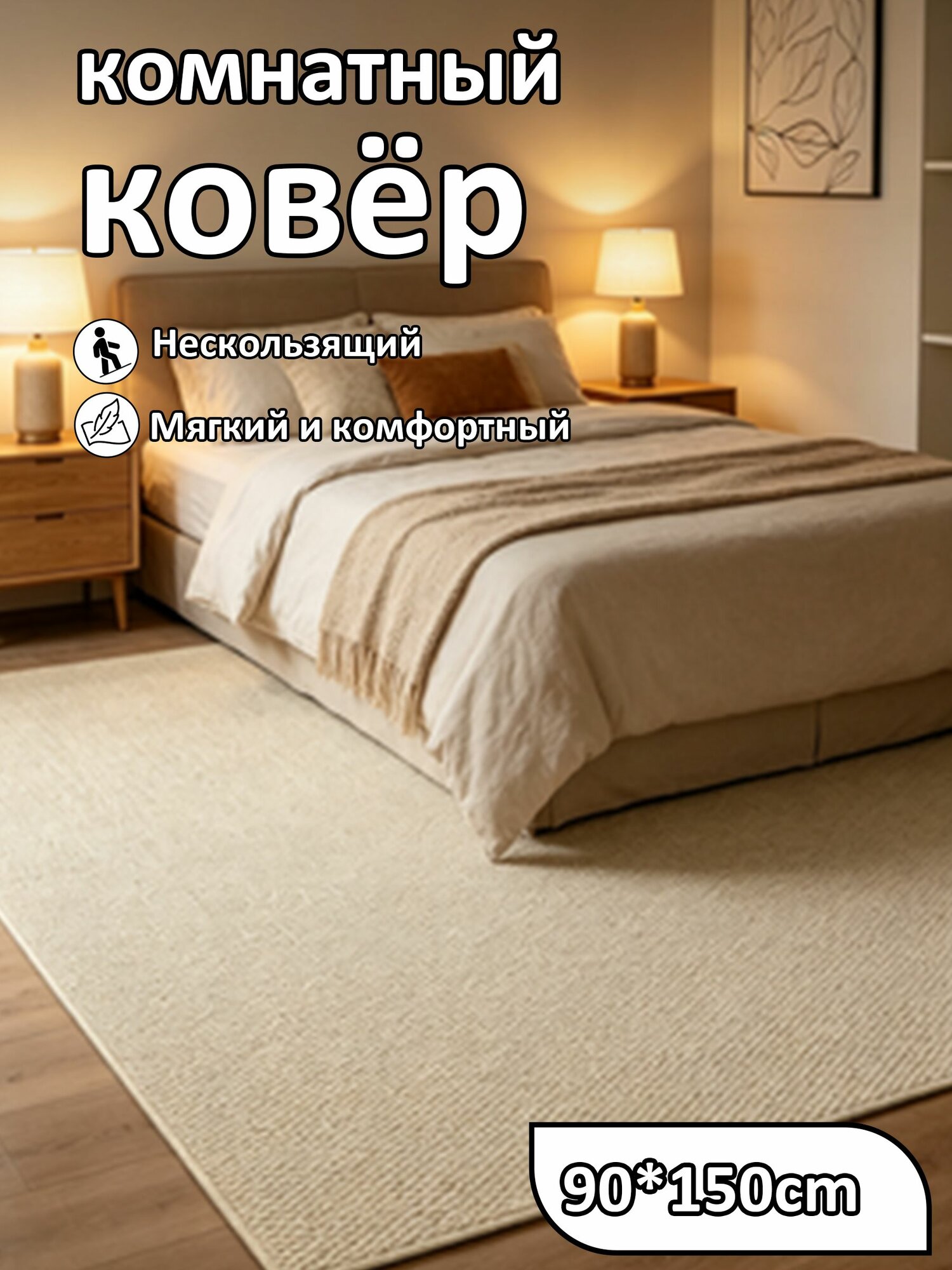 Ковер на пол ковер в детскую ковер в гостиную ковер прикроватный ковер в прихожую ковер,90*150cm — фото 1