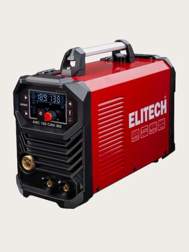 Изображение товара Сварочный Elitech инвертор MIG/MAG АИС 160 СИН ЖК 204748