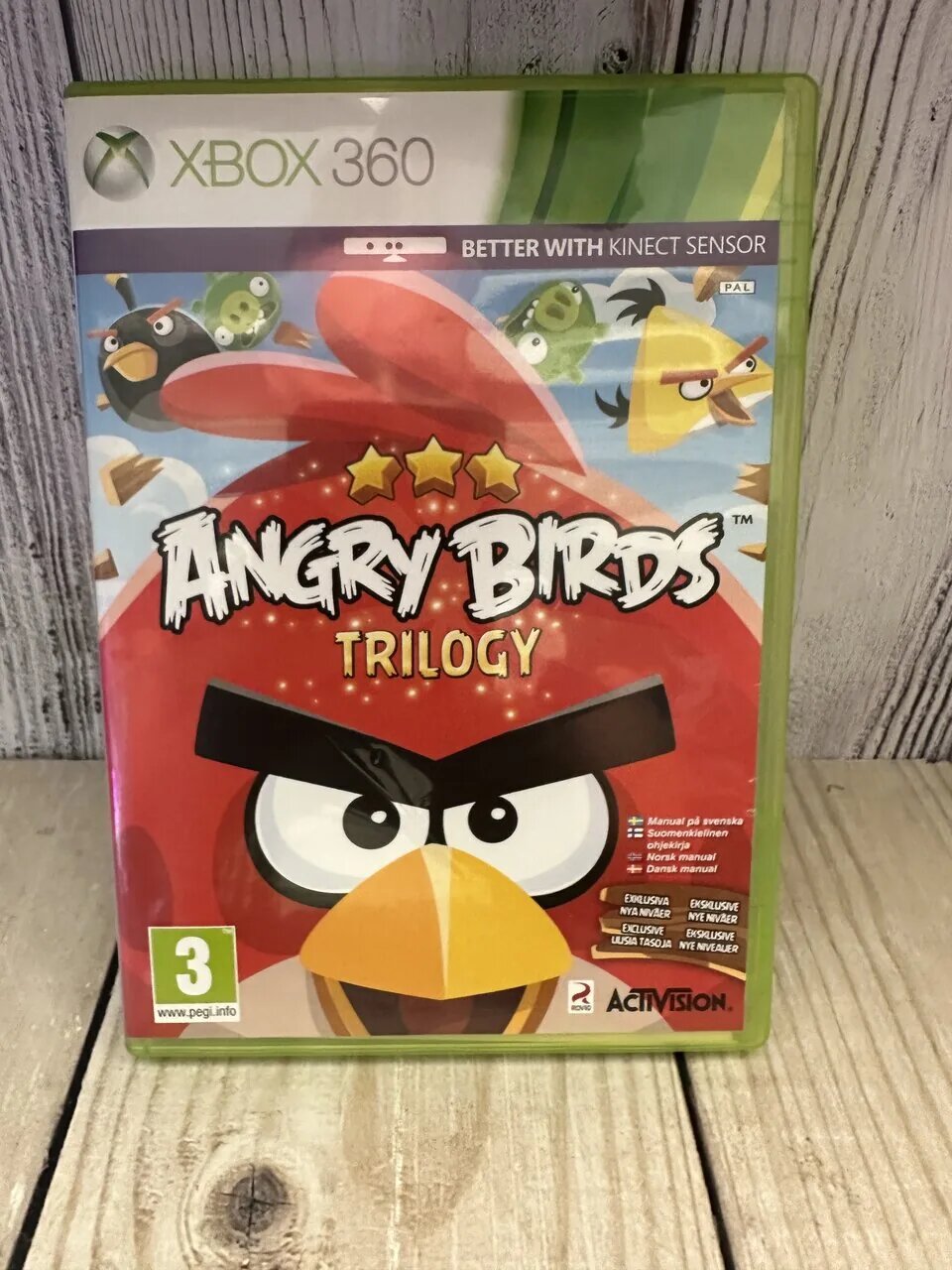 Диск с игрой Angry Birds Trilogy для XBox 360 лицензия англ версия