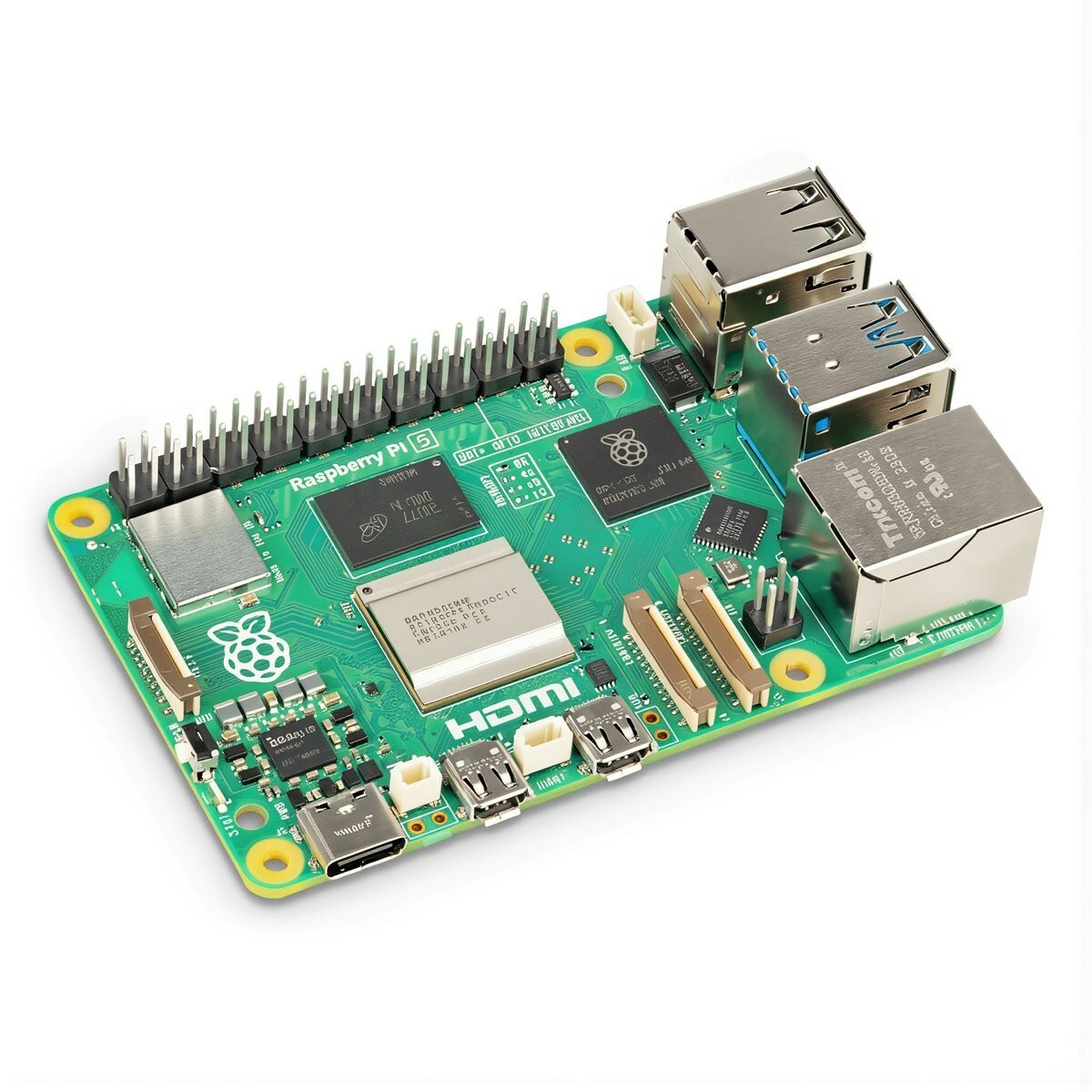 Микрокомпьютер Raspberry Pi 5 2 Гб 6 ядер BCM2712 для обучения программированию на Python и систем Linux