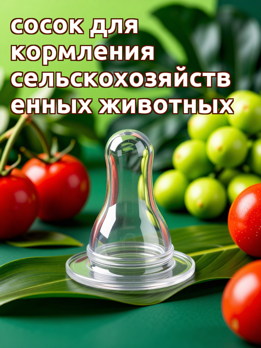 10 Штук Соски Для Животных Предназначены Для Кормления Ягнят Прозрачный 3 7X4 3Cm