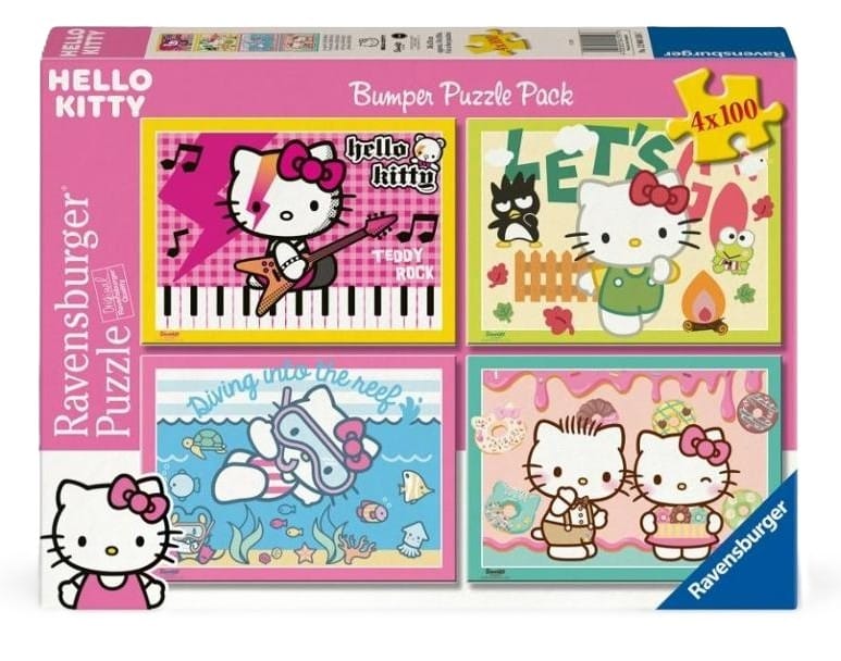 Пазл Ravensburger Hello Kitty, 4x100 элементов