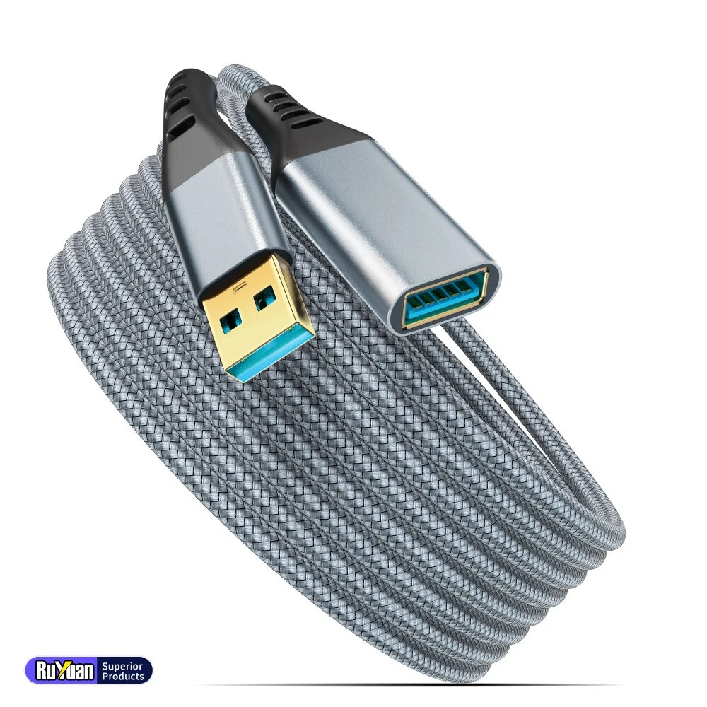 Кабель USB3.0 KakuuCa для клавиатуры и мыши Серый, 3m, Grey