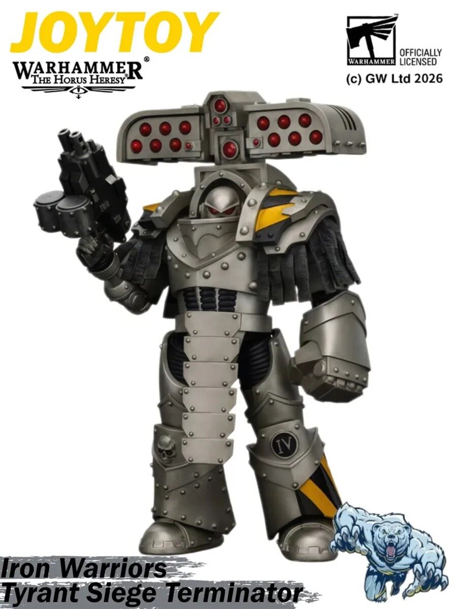 JOYTOY warhammer 30000 Iron Warriors Tyrant Siege Master Terminator with Rocket launcher 1/18 nодаpок коллекция игрушек