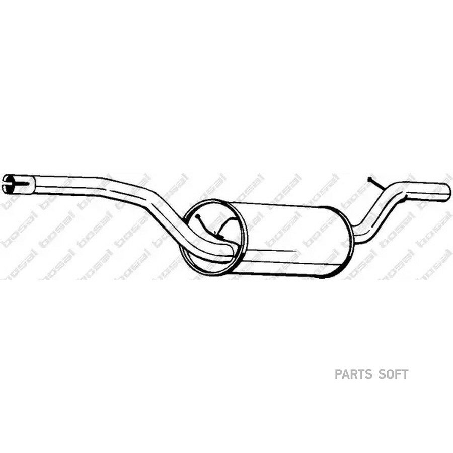 Резонатор от официального дистрибьютора, BOSAL, артикул 154513