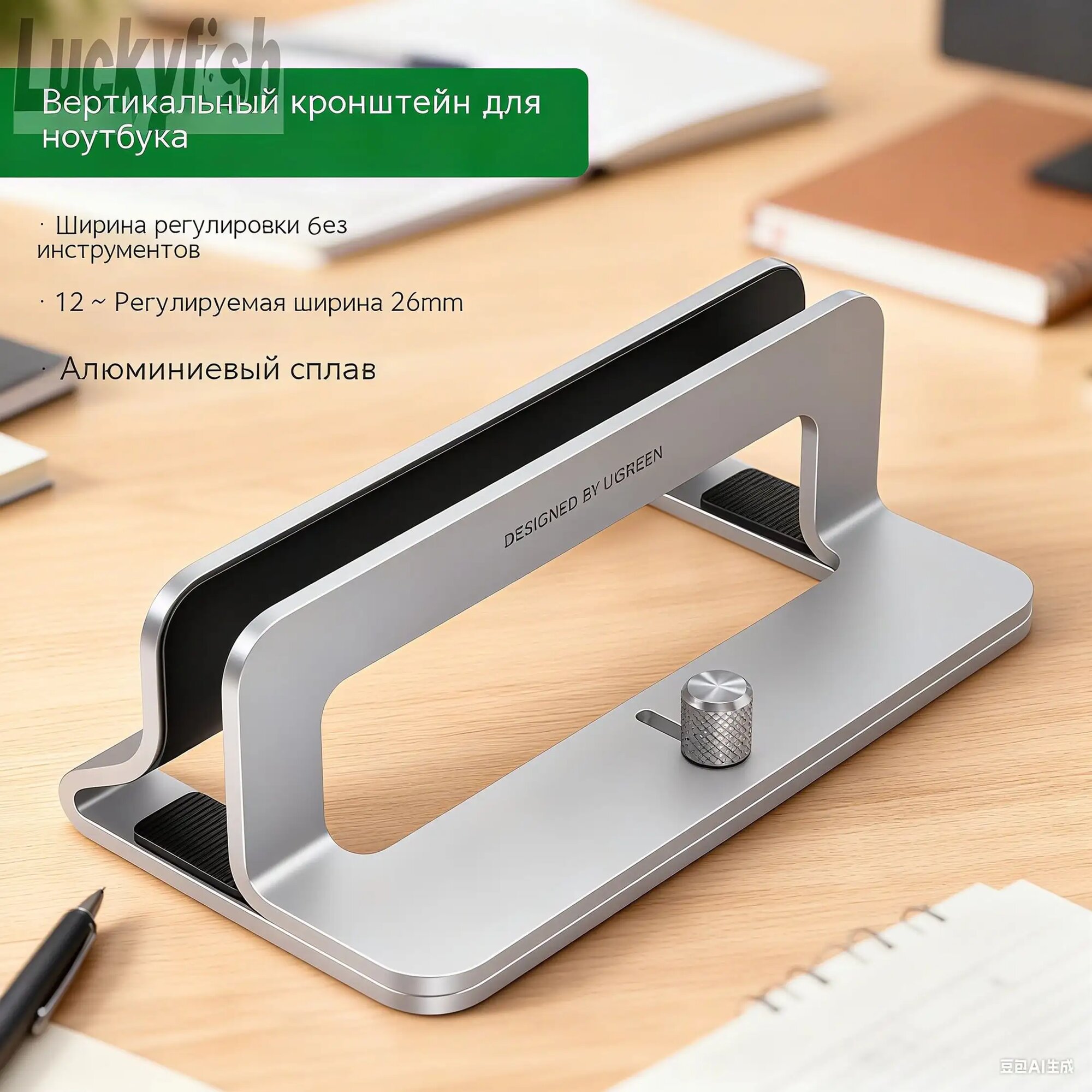 20471 Ugreen Подставка для ноутбука Ugreen Universal Vertical Aluminum Laptop Stand