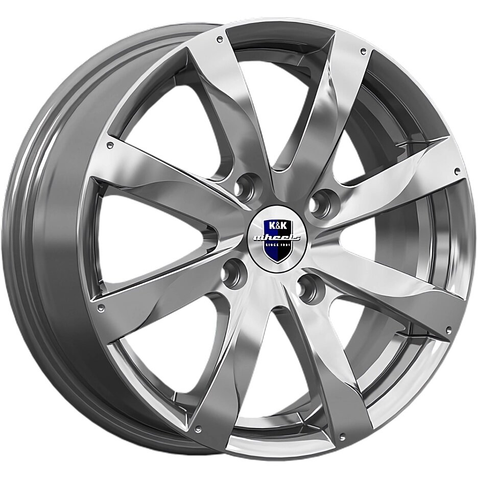 Диск 15 КиК Джемини 6.0*15 4*108 ET38 D67.1 алмаз черный