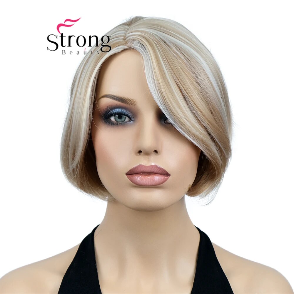 StrongBeauty коричневый синтетический парик боб