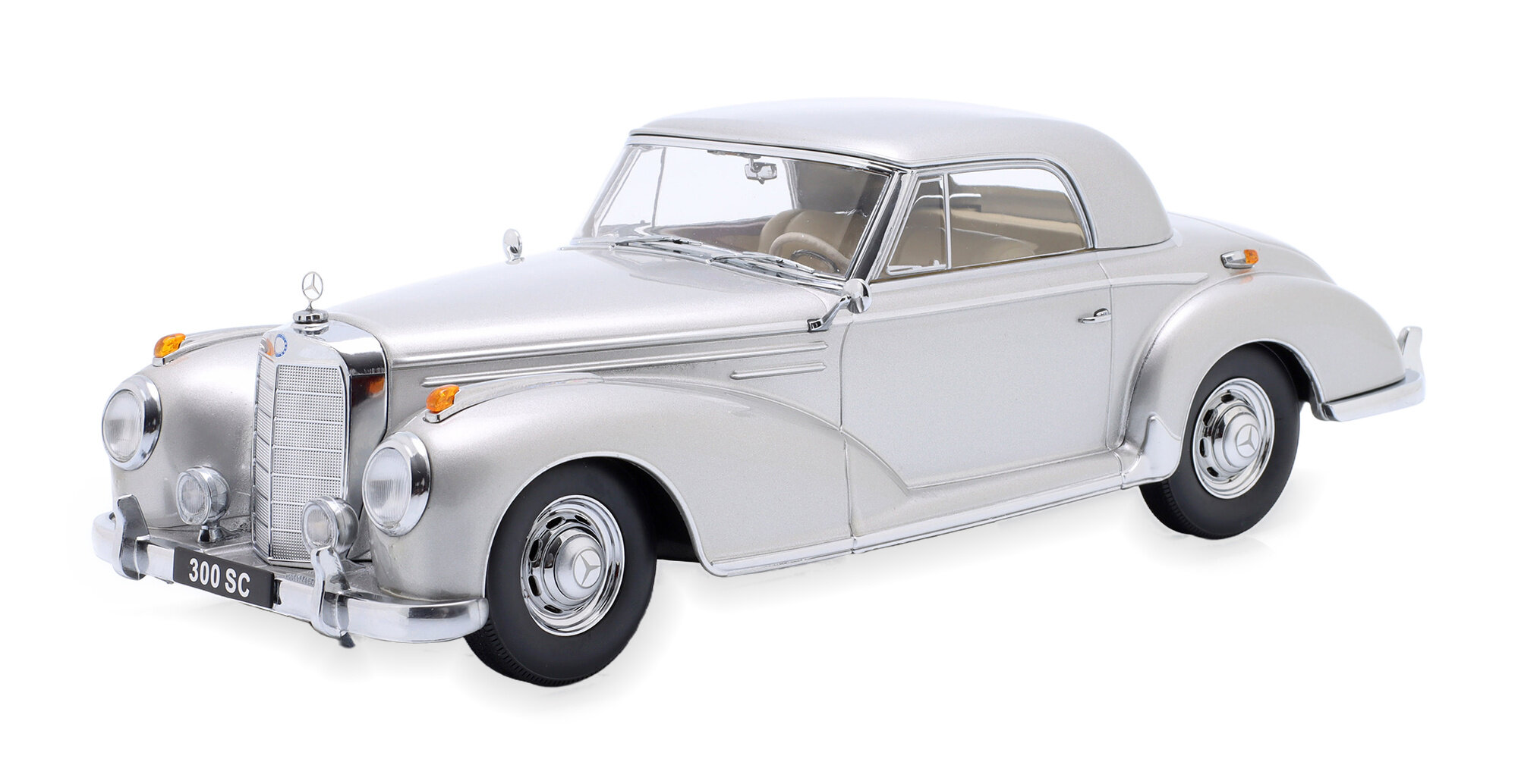 Модель коллекционная KK-SCALE Mercedes 300 sc W188 coupe 1955 silver