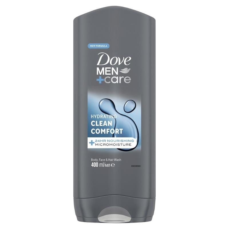 Гель для душа Dove Men+Care Clean Comfort 3 в 1, 400 мл
